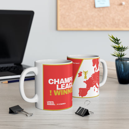 Mug Arsenal CL Winners
