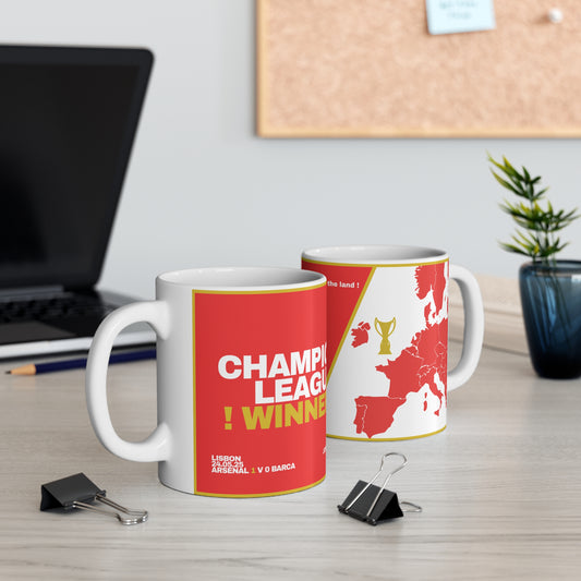 Mug Arsenal CL Winners