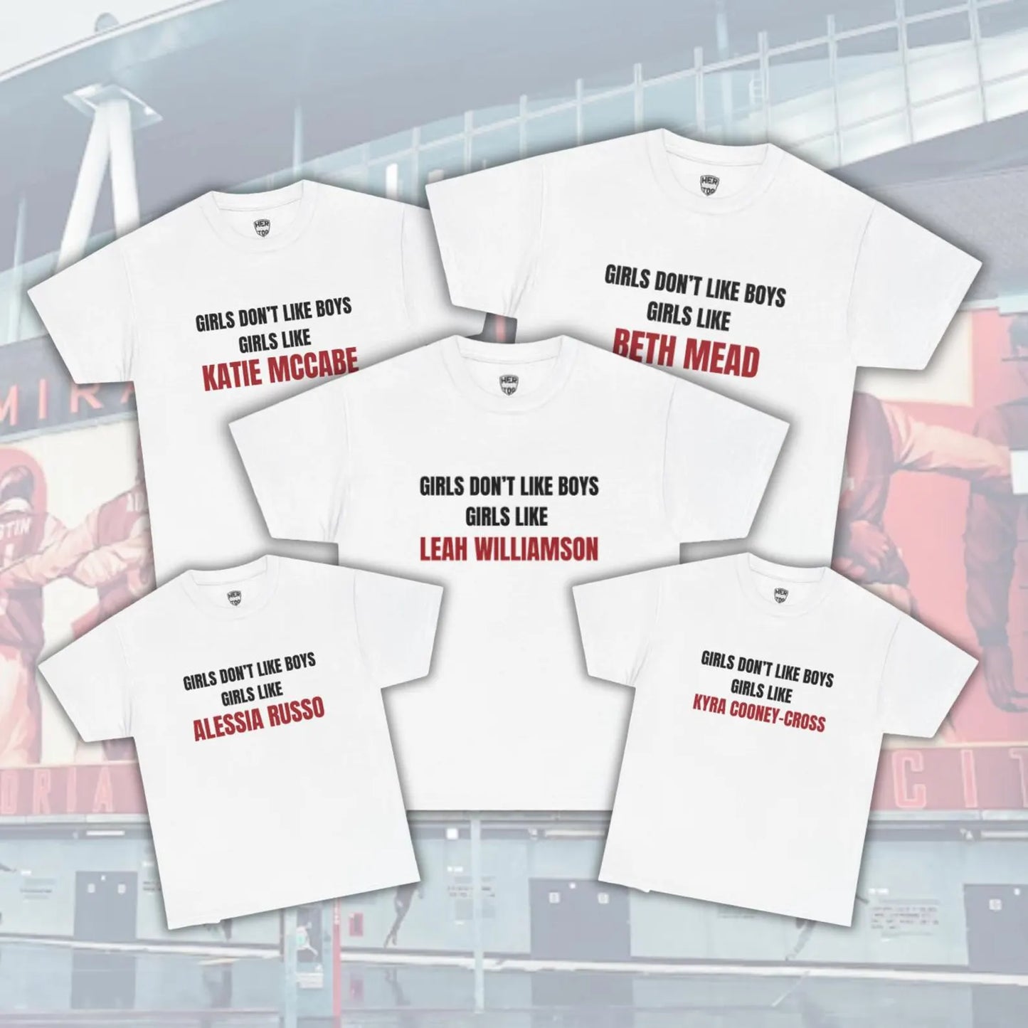 T-shirt “Girls Like” – Arsenal Women Edition