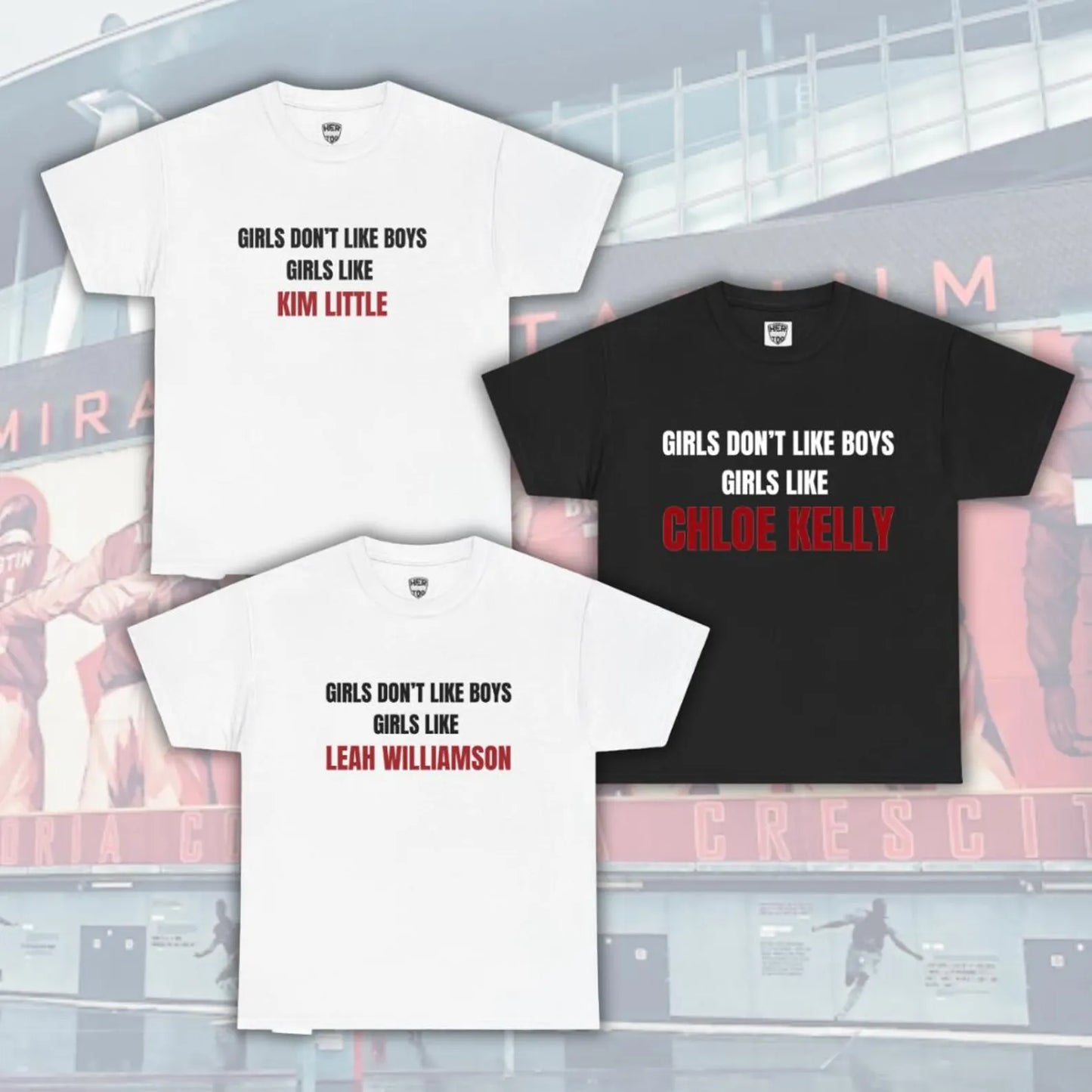 T-shirt “Girls Like” – Arsenal Women Edition