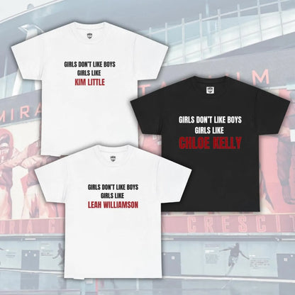 T-shirt “Girls Like” – Arsenal Women Edition