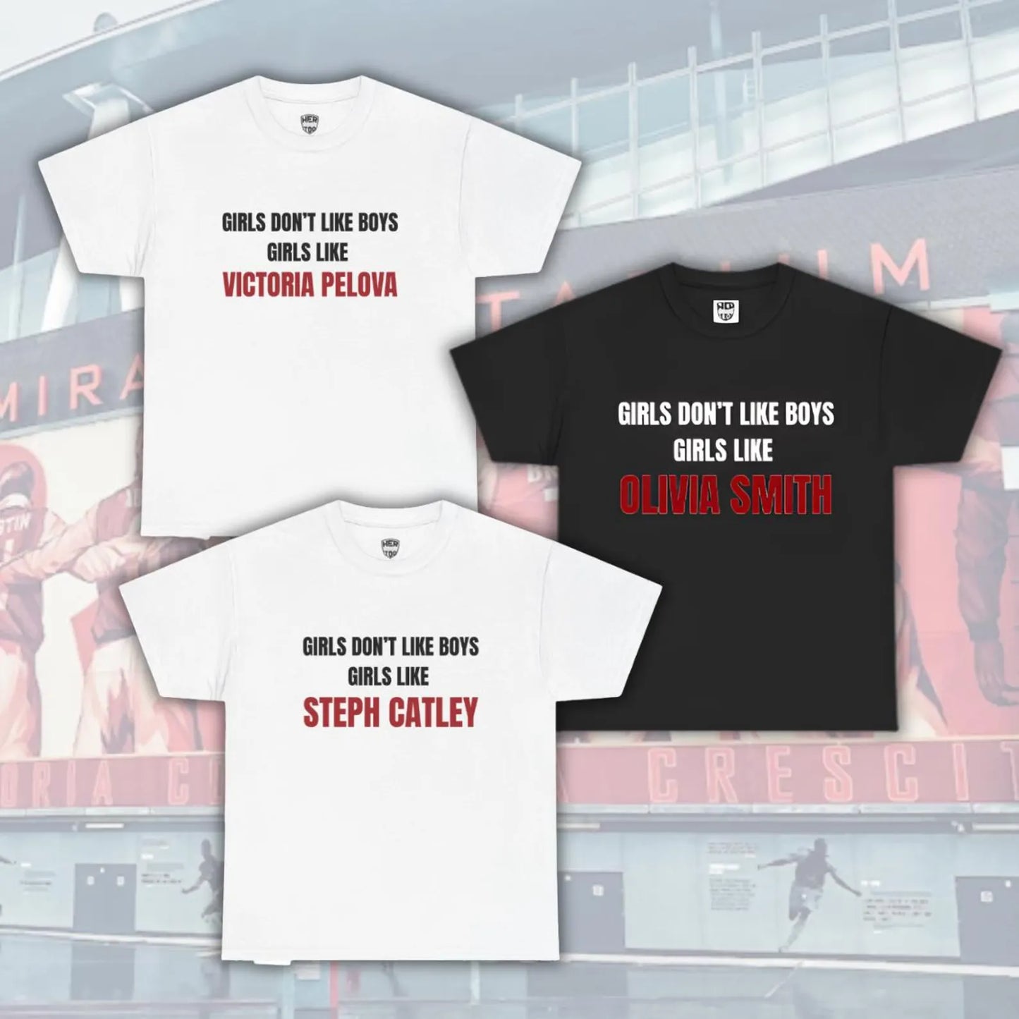 T-shirt “Girls Like” – Arsenal Women Edition