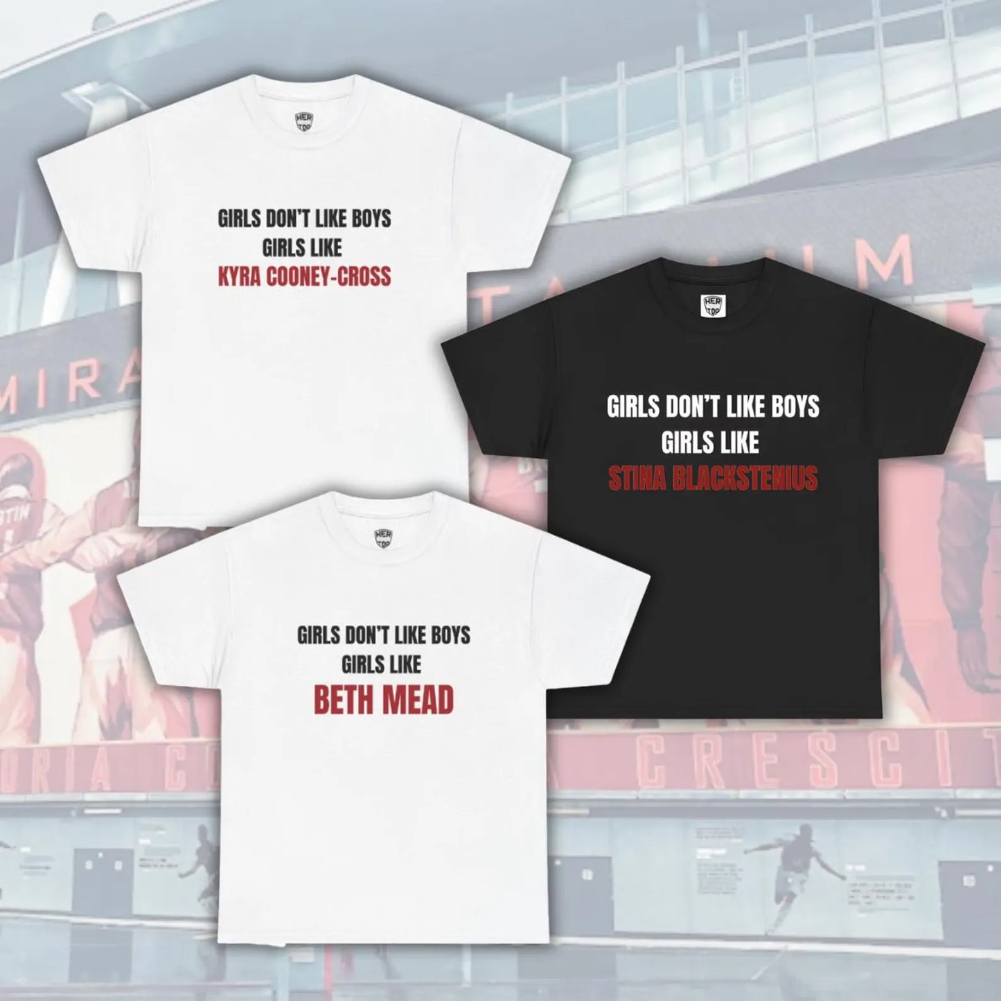 T-shirt “Girls Like” – Arsenal Women Edition