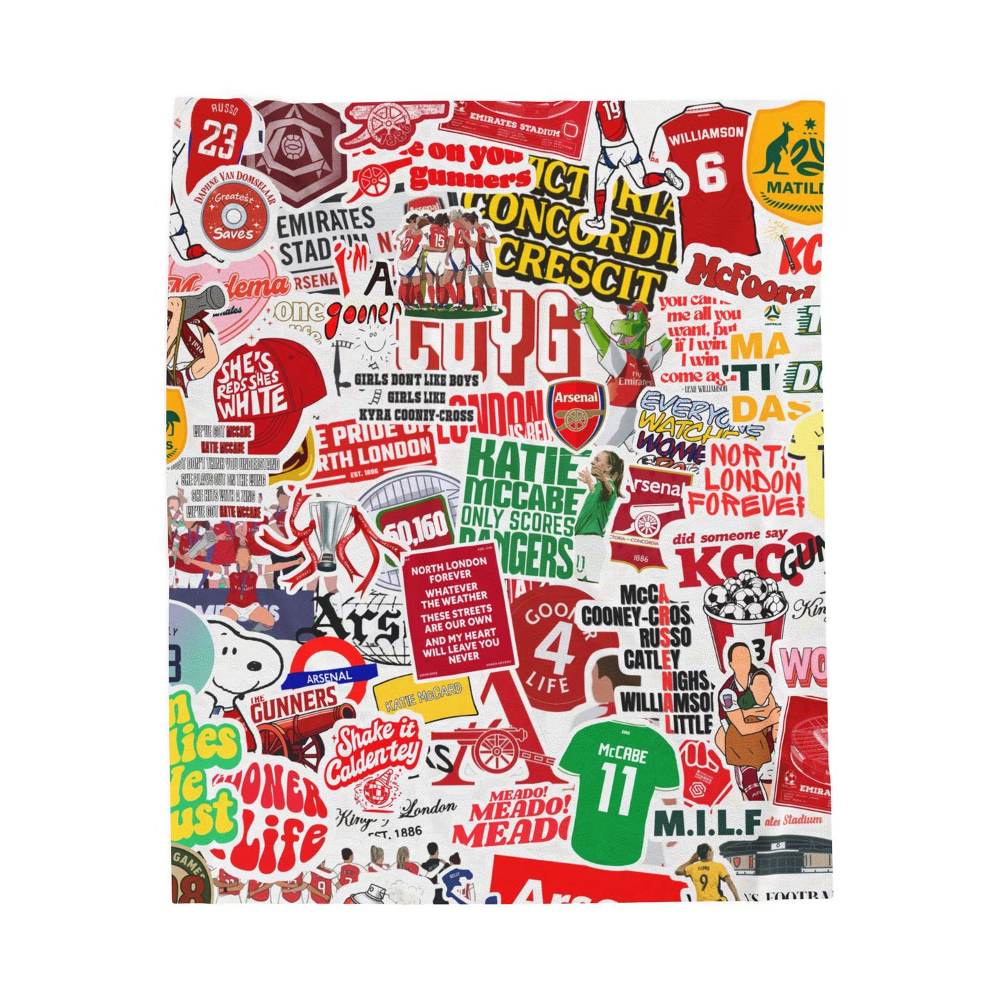 Arsenal Women Fc Blanket