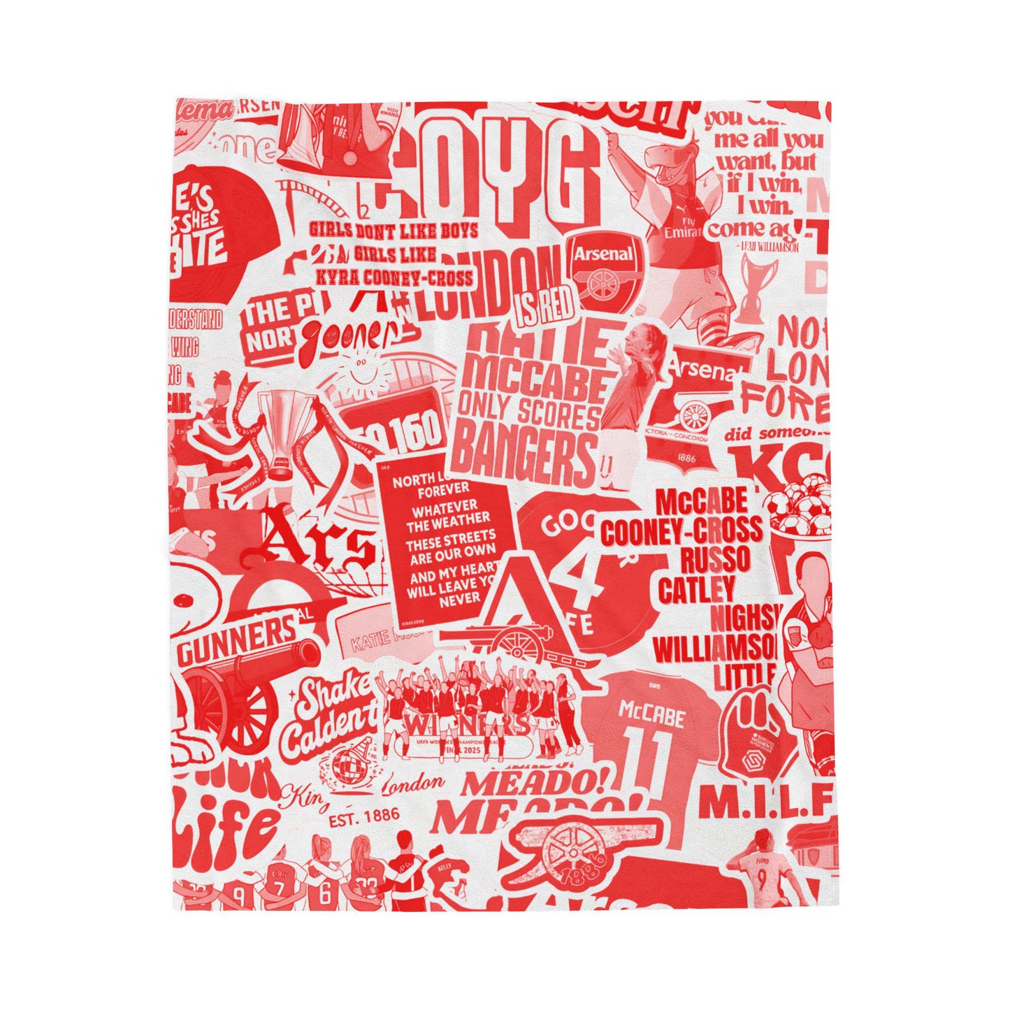 Arsenal Women Fc Blanket
